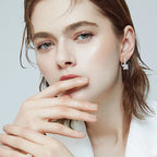 Bullhead moissanite earrings STELATIDE