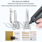 Bullhead moissanite earrings STELATIDE