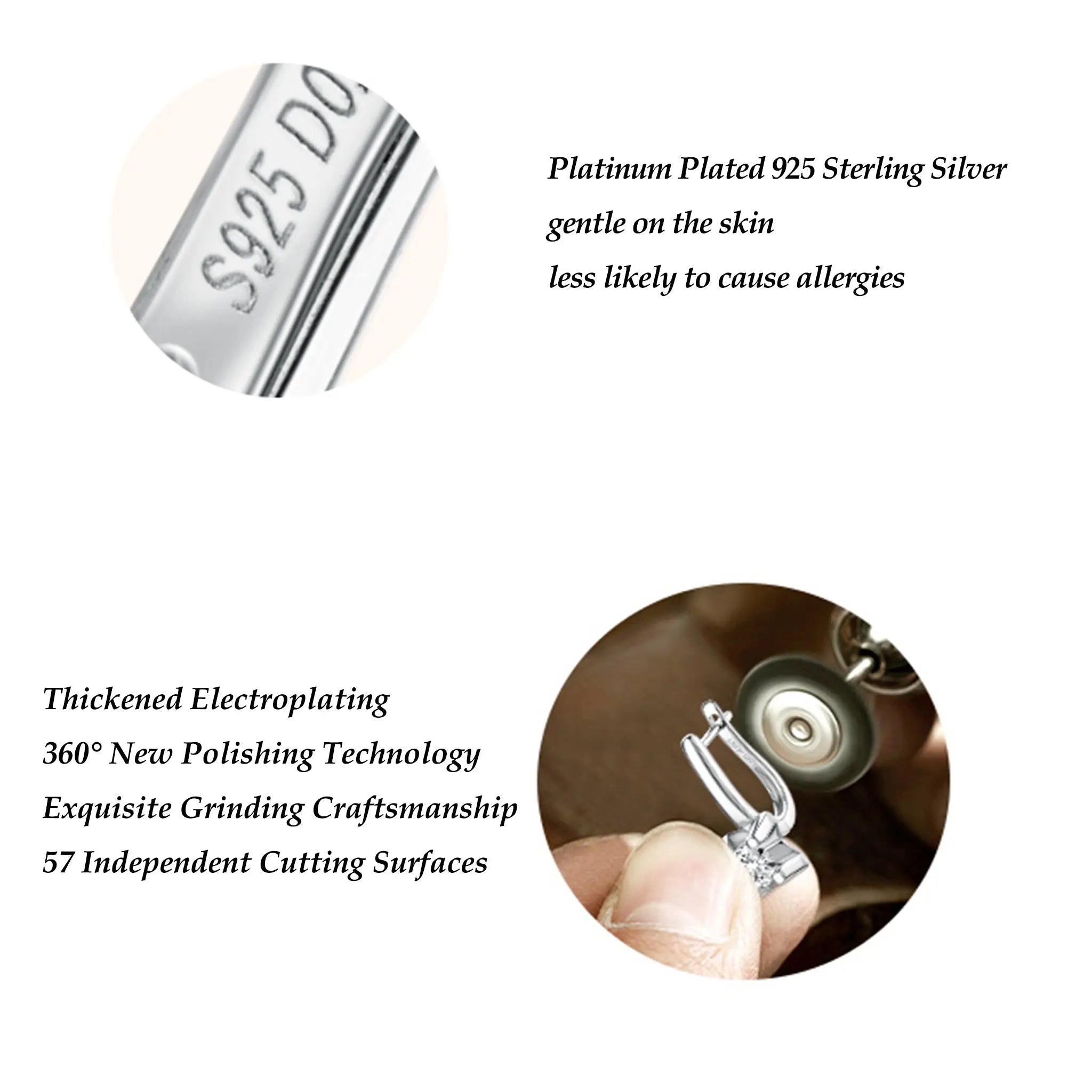 Glow moissanite earrings STELATIDE