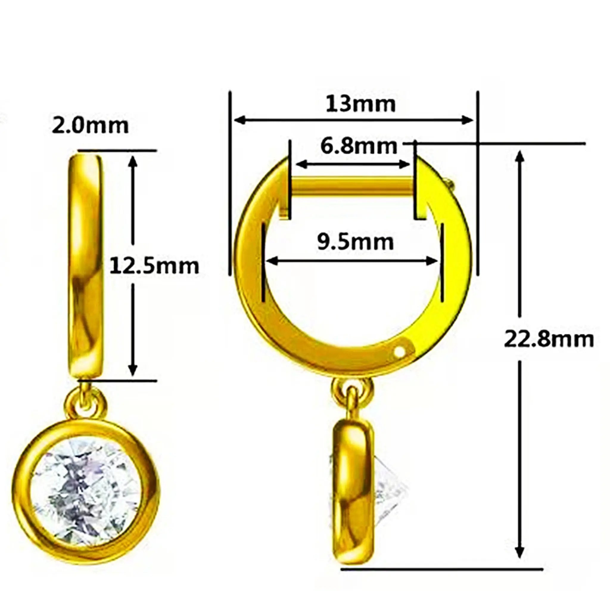 Glow moissanite earrings STELATIDE