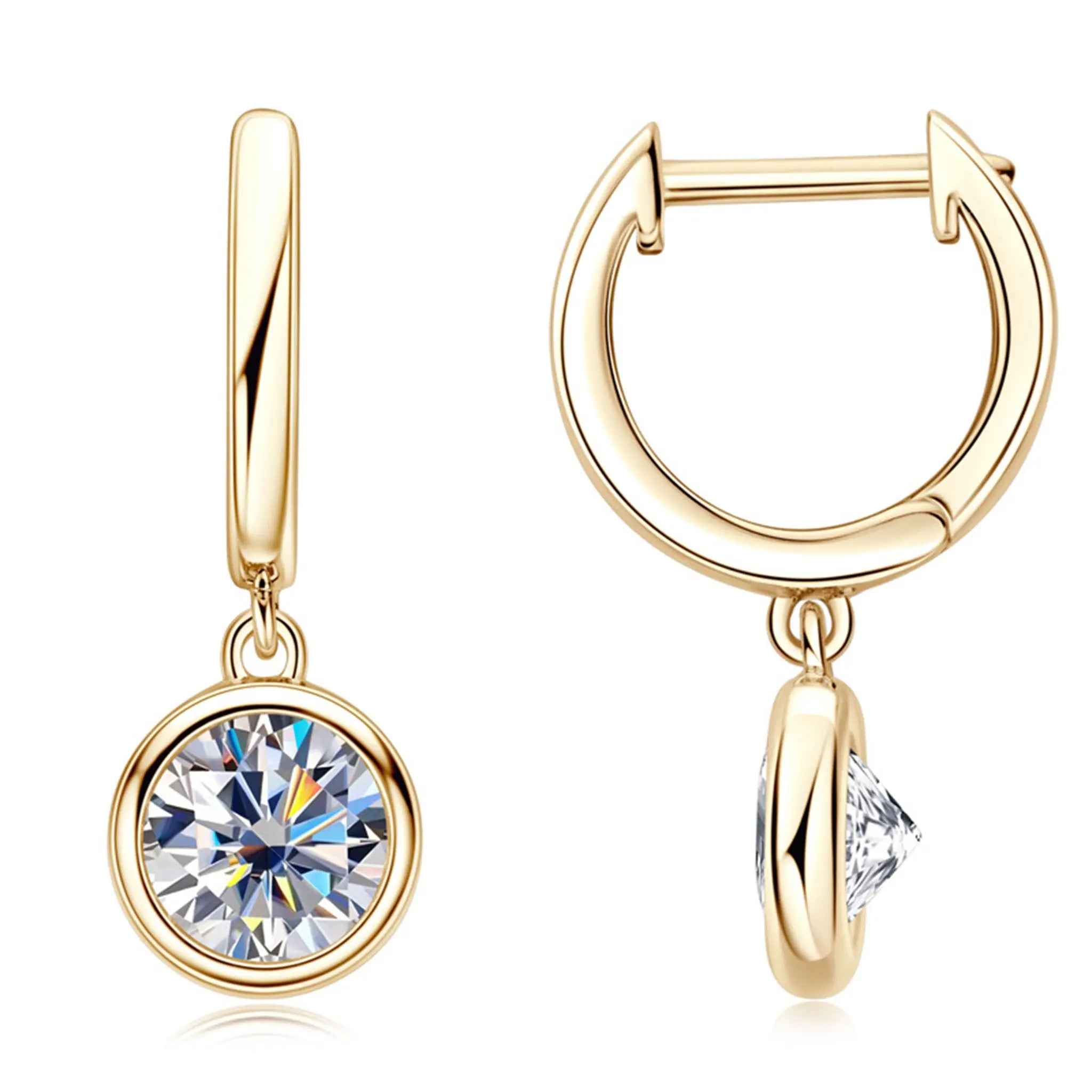 Glow moissanite earrings STELATIDE