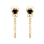 Glow moissanite tassel ear threads STELATIDE