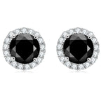 Black Moissanite Stud Earrings STELATIDE