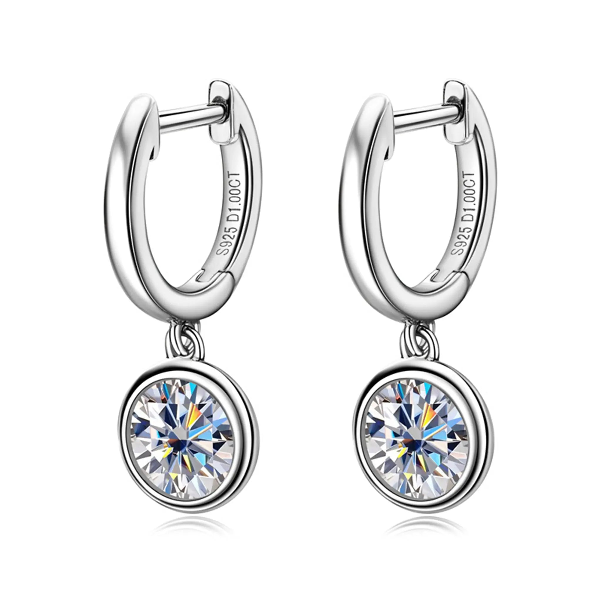 Glow moissanite earrings STELATIDE