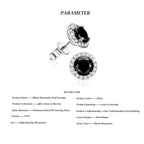 Black Moissanite Stud Earrings STELATIDE