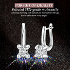 Bullhead moissanite earrings STELATIDE
