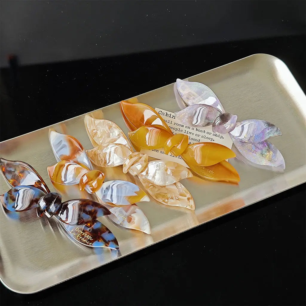 Fantasy Colorful Floral Leaf Hair Clip STELATIDE