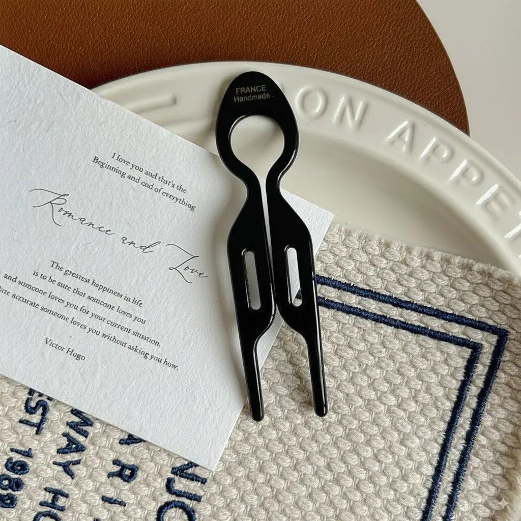 Fish tail Acetate U-Shaped Hairpin STELATIDE