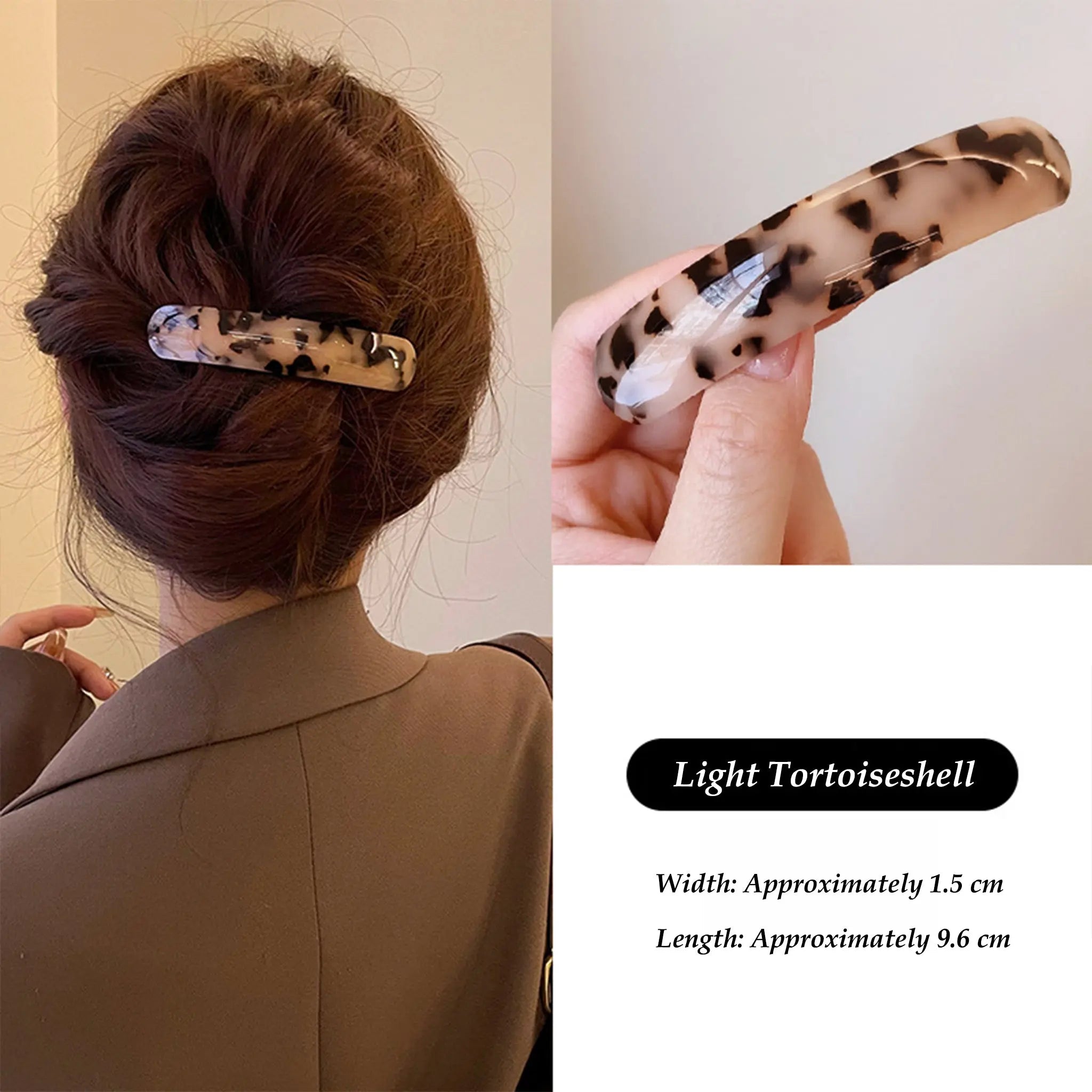 Moon-Tied Acetate hair clip STELATIDE