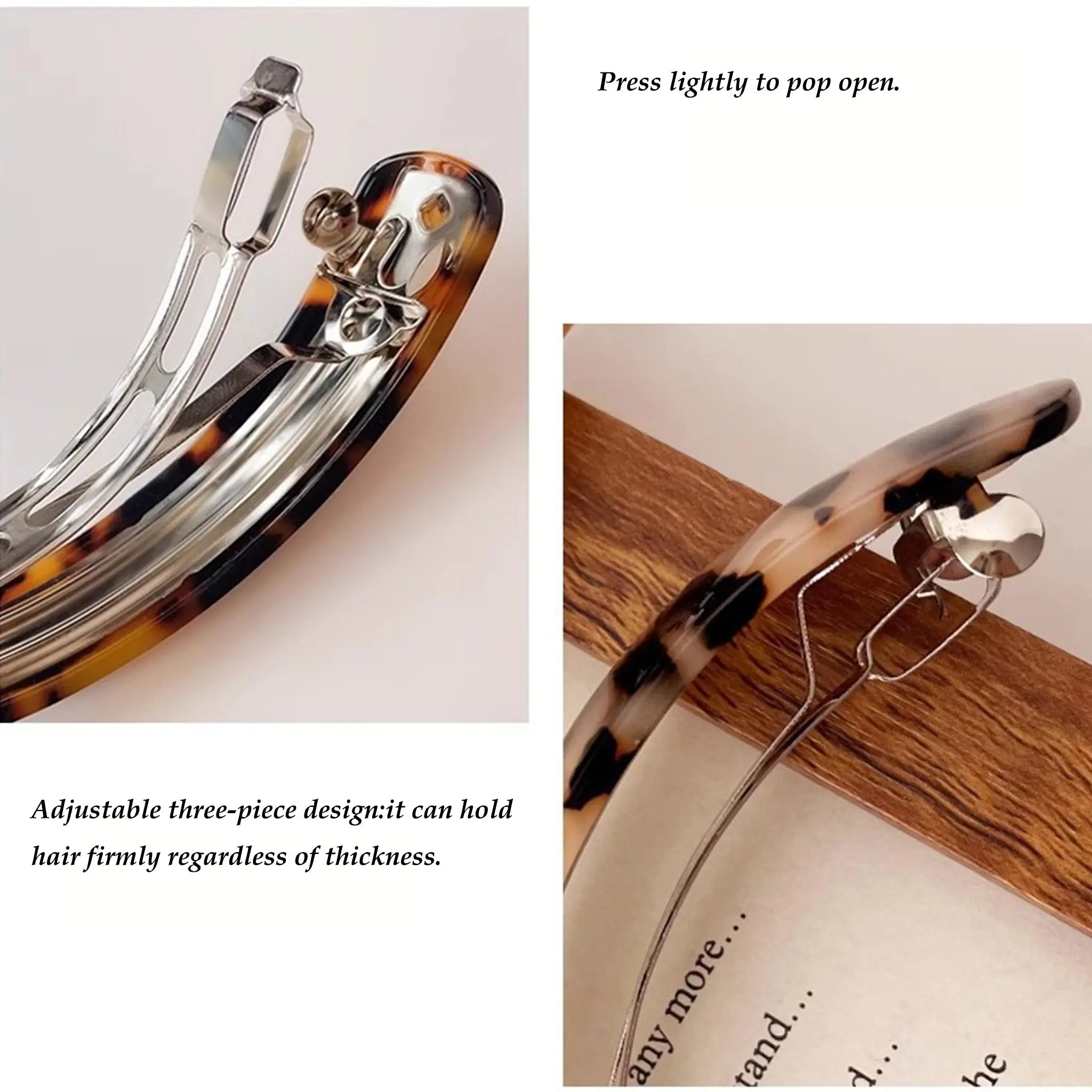 Moon-Tied Acetate hair clip STELATIDE