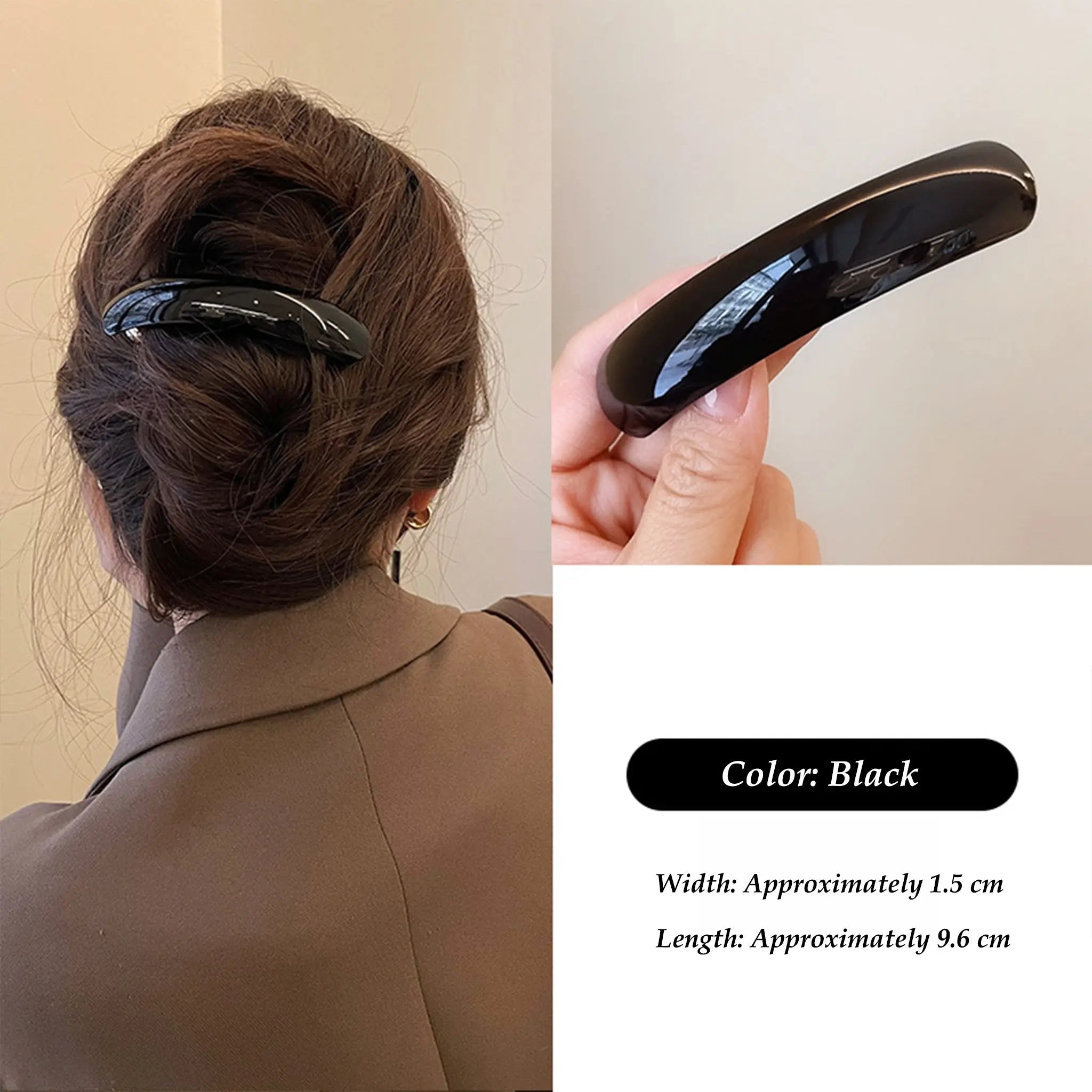 Moon-Tied Acetate hair clip STELATIDE