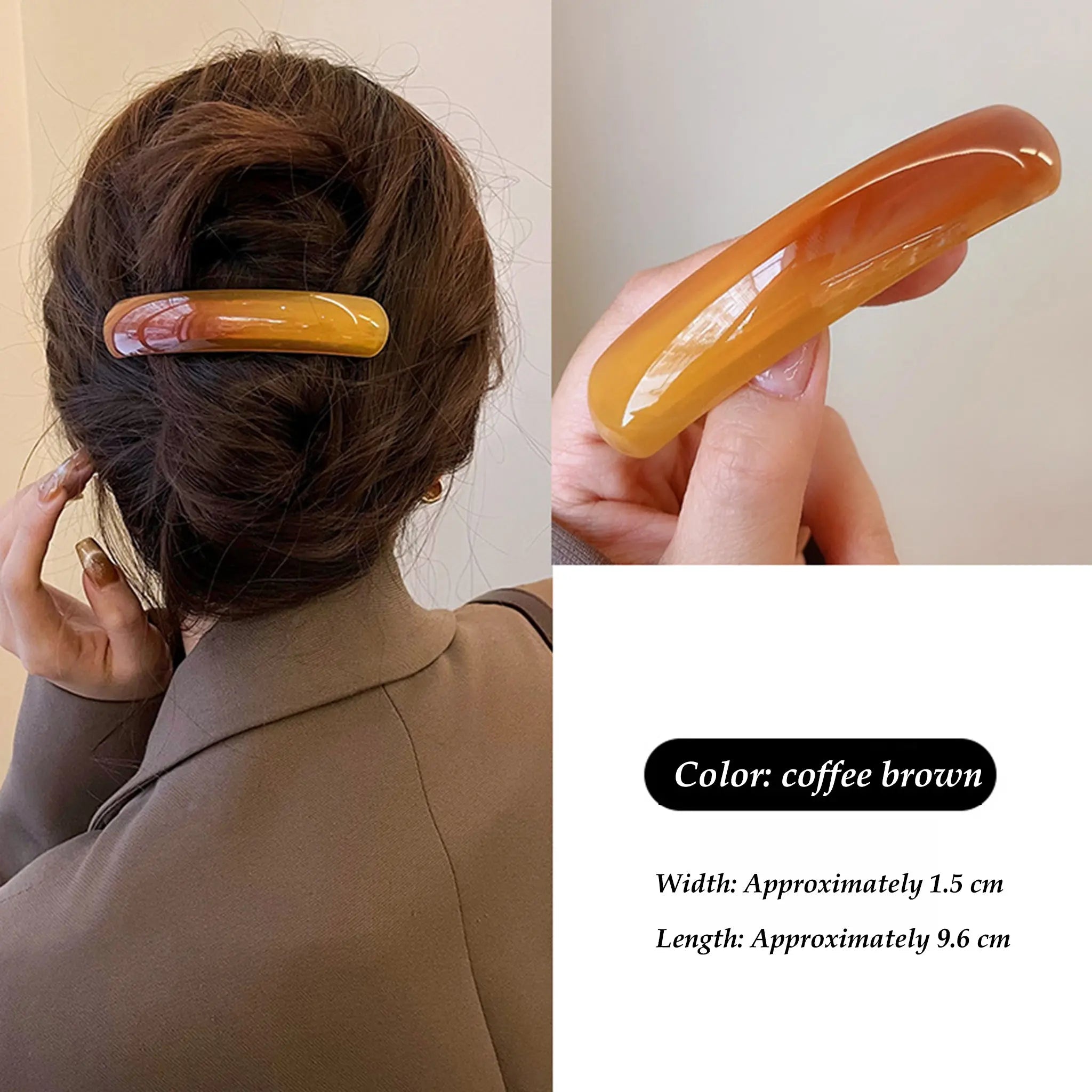 Moon-Tied Acetate hair clip STELATIDE