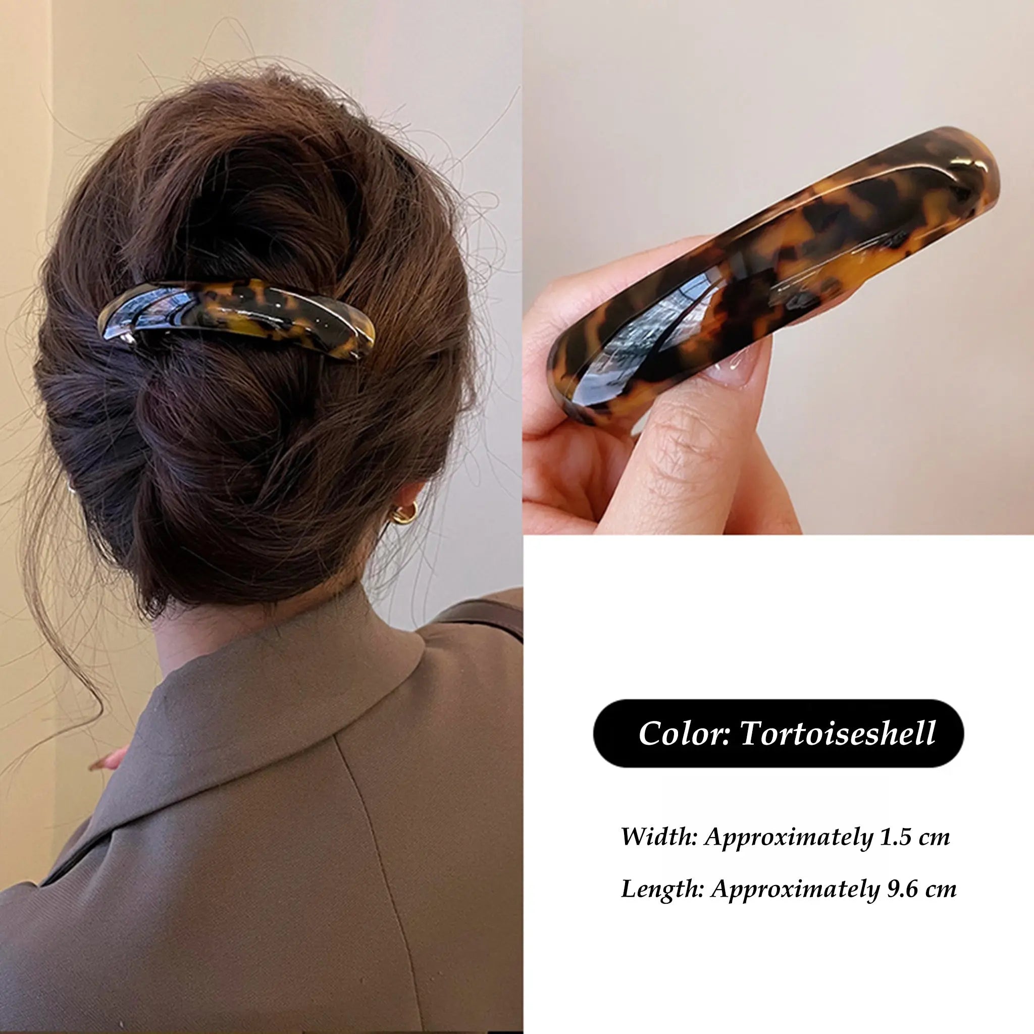 Moon-Tied Acetate hair clip STELATIDE