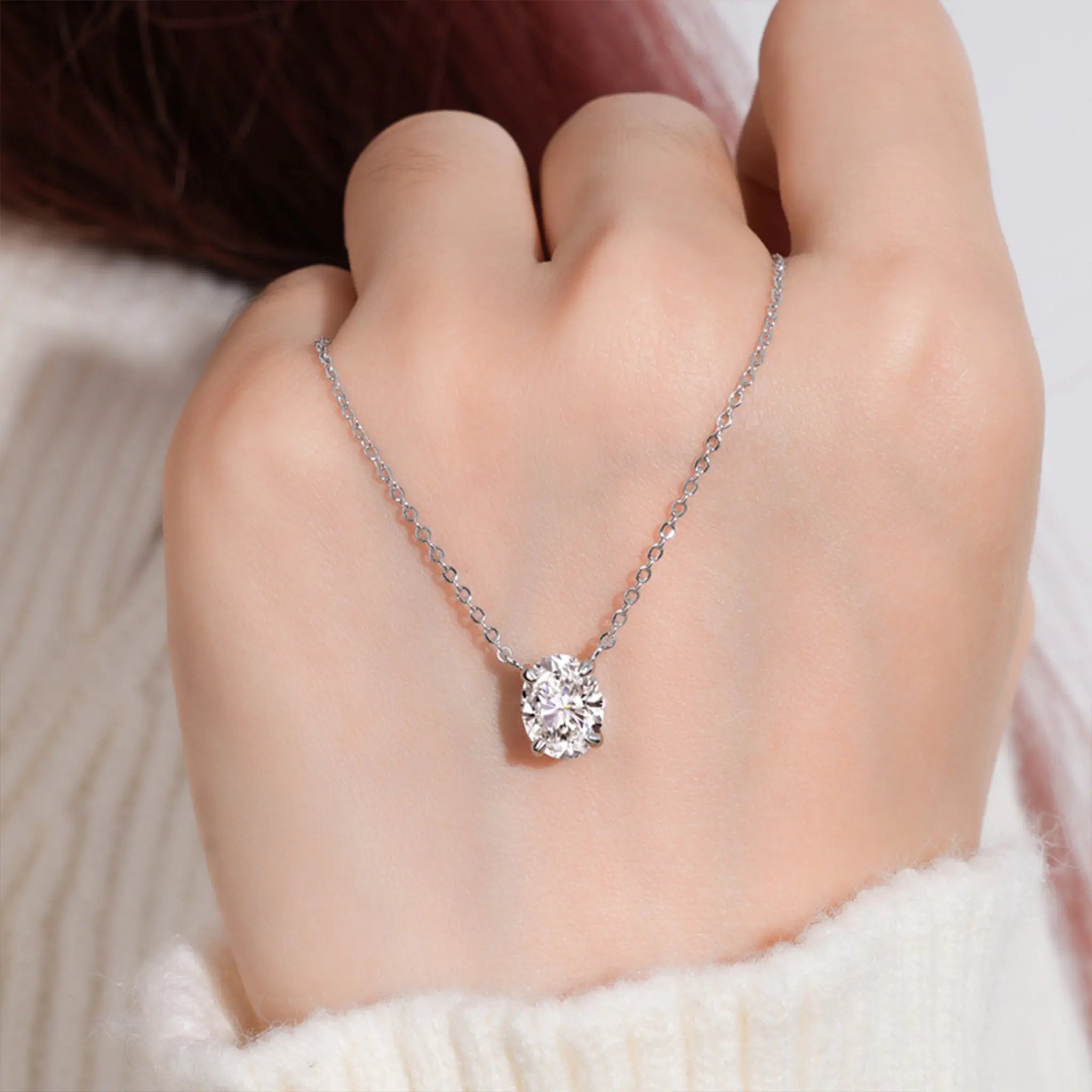 Single - Diamond Star Path Necklace STELATIDE