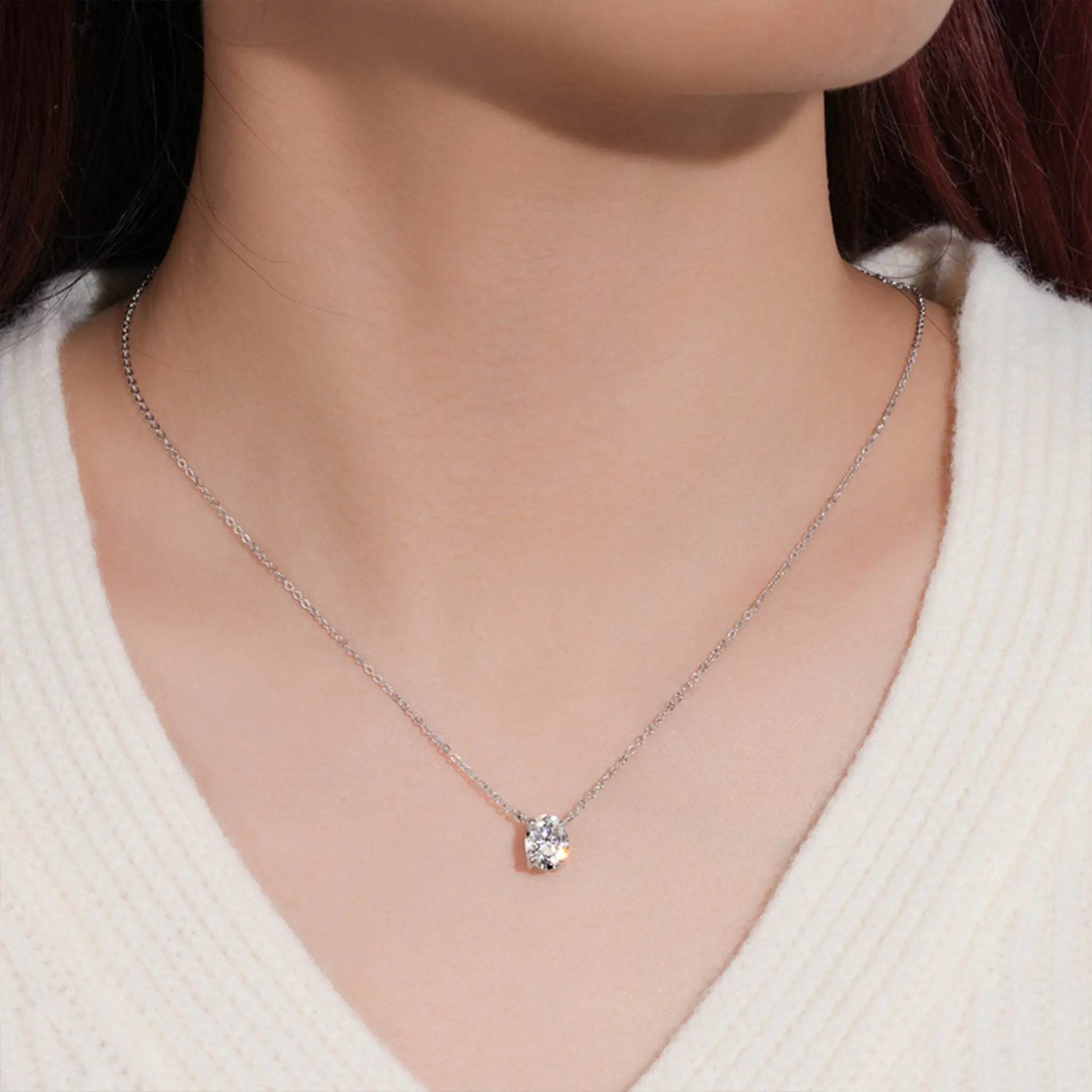 Single - Diamond Star Path Necklace STELATIDE