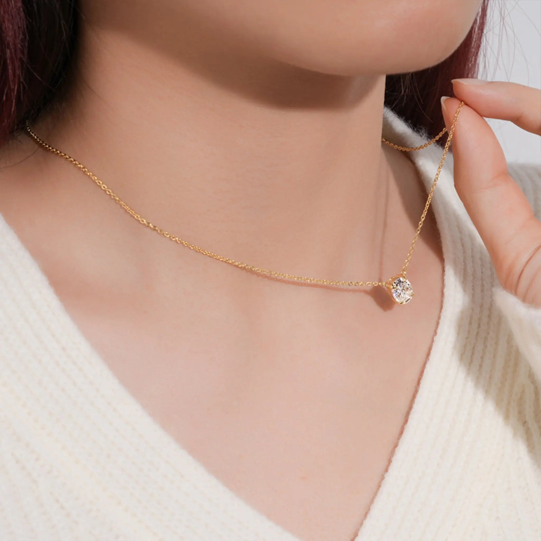 Single - Diamond Star Path Necklace STELATIDE