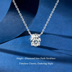 Single - Diamond Star Path Necklace STELATIDE