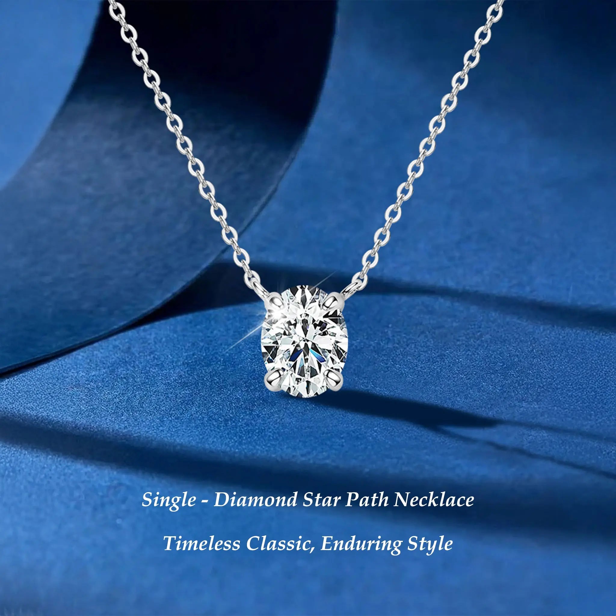 Single - Diamond Star Path Necklace STELATIDE