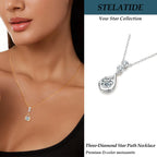 Three-Diamond Star Path Necklace STELATIDE