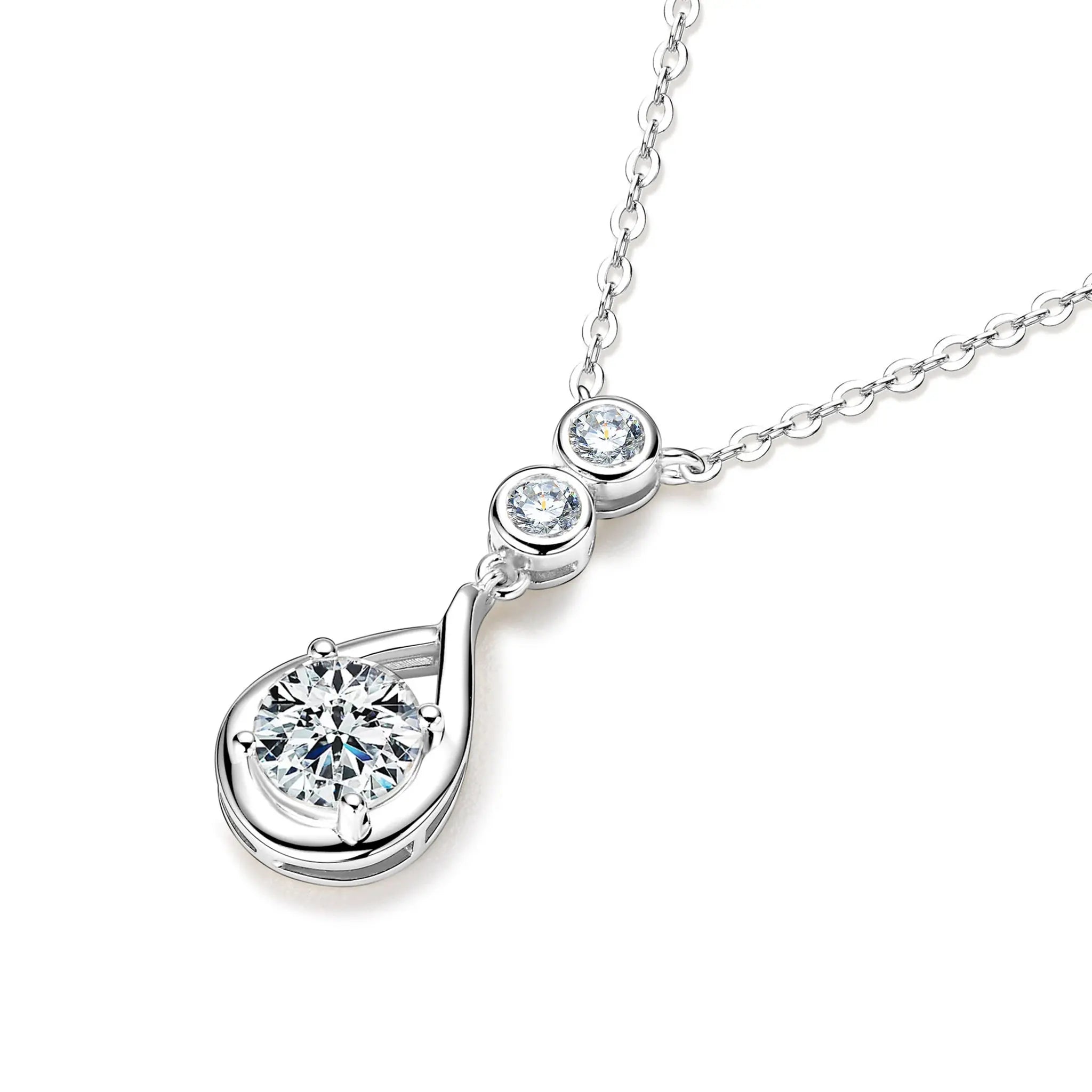 Three-Diamond Star Path Necklace STELATIDE