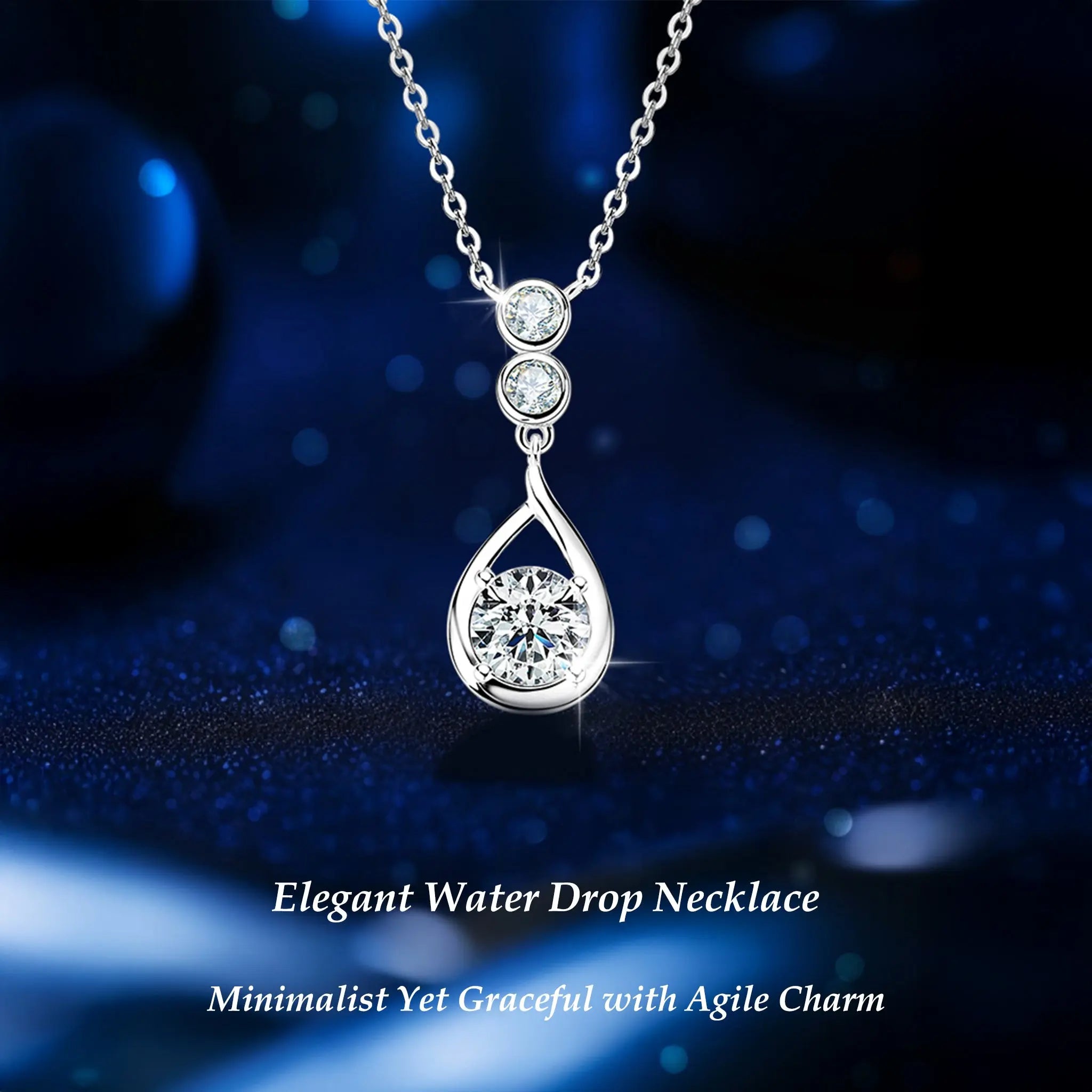 Three-Diamond Star Path Necklace STELATIDE