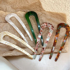 Vintage U-shaped Acetate Hairpin STELATIDE