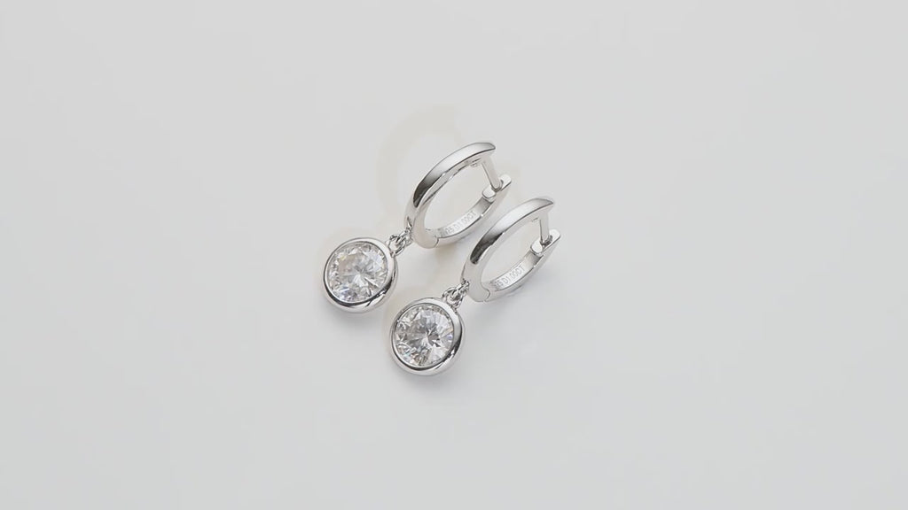 Glow moissanite earrings