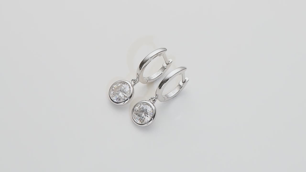 Glow moissanite earrings